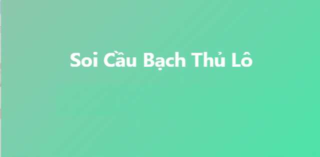 Sử dụng Pascale soi cầu bạch thủ lô